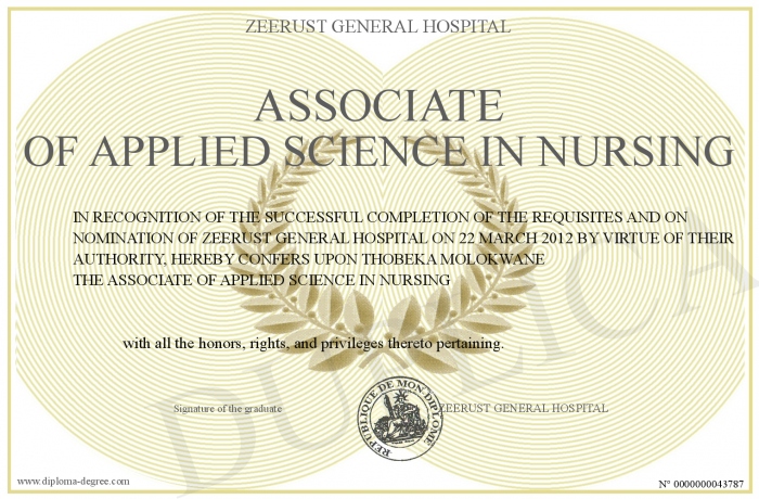 ASSOCIATE OF APPLIED SCIENCE IN NURSING